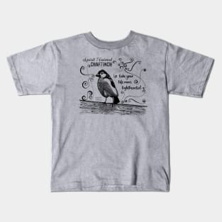 Spirit animal - Chaffinch black Kids T-Shirt